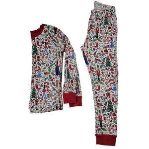 Pottery Barn Kids Rifle Paper Co. Nutcracker Pajamas Set Size 6 Organic Cotton